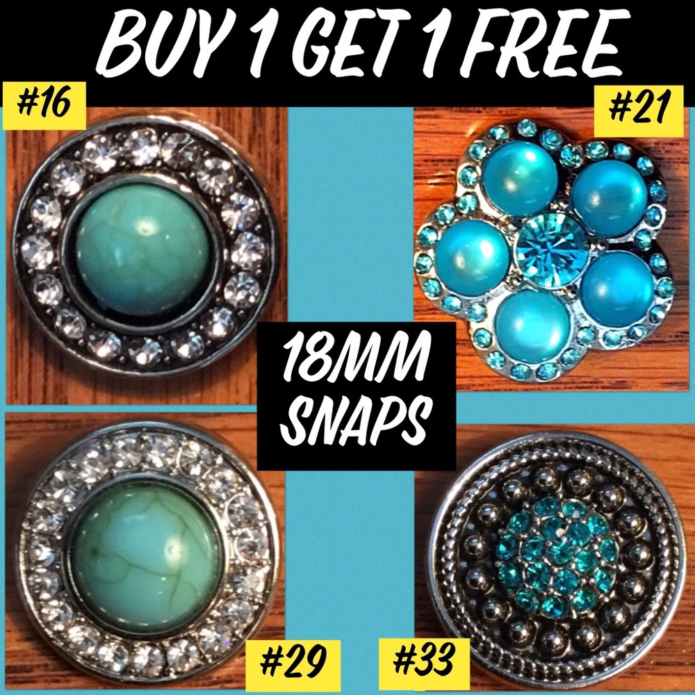 BOGO Snaps fit most brands of 18mm Snap Jewelry